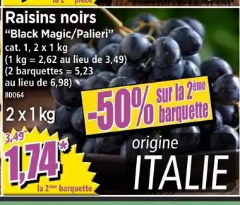 Norma Raisins noirs offre