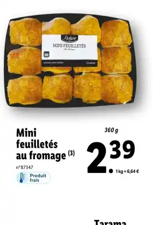 Mini feuilletes au fromage