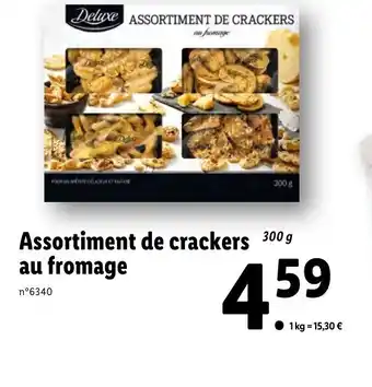 Lidl Assortiment de crackers au fromage offre