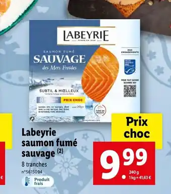 Labeyrie saumon fume sauvage