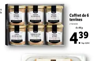 Coffret de 6 terrines