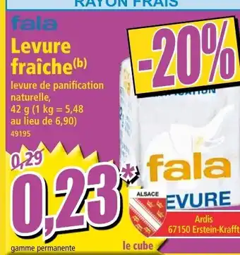 Norma Levure fraîche offre