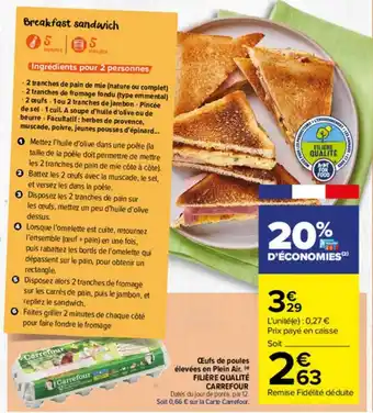 Carrefour Market Oeufs De Poules élevées En Plein Air Filière Qualité Carrefour offre