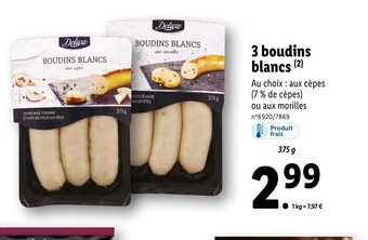 Lidl 3 boudins blancs offre