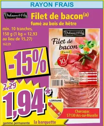 Norma Filet de bacon offre