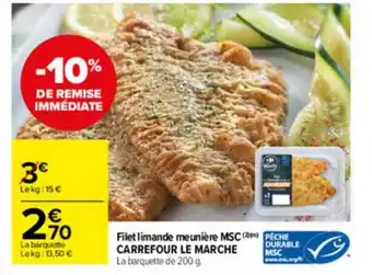 Carrefour Market Filet Limande Meunière Msc Carrefour Le Marché offre