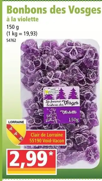 Norma Bonbons des Vosges offre