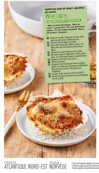 Carrefour Market Gratin De Noix De Saint-jacques Au Comté offre