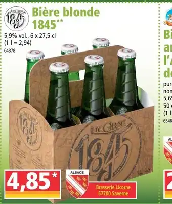 Norma Bière blonde 1845 offre