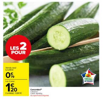 Carrefour Market Concombre offre