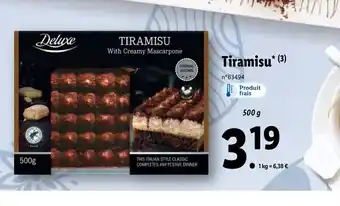 Lidl Tiramisu offre