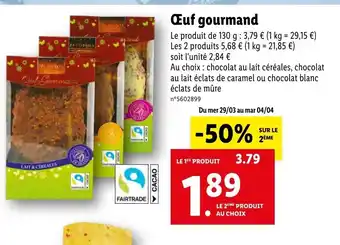 Oeuf gourmand