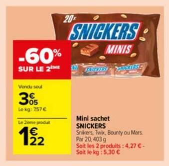 Mini Sachet Snickers