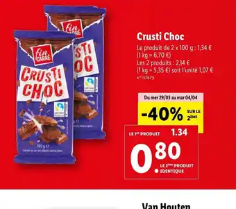 Lidl Crusti choc offre