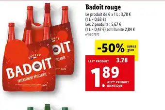 Badoit rouge