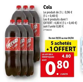 Lidl Cola offre