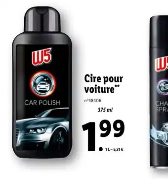 Lidl Cire pour voiture offre