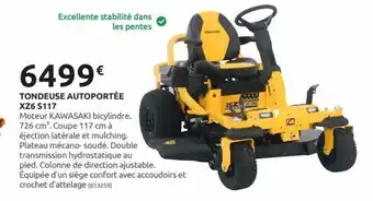 Rural Master Tondeuse autoportee xz6 s117 offre