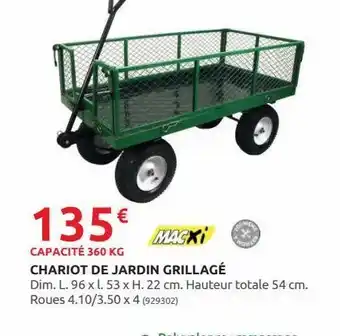 Rural Master Chariot de jardin grillage offre