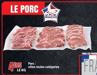 Porc: cÎtes toutes catégories