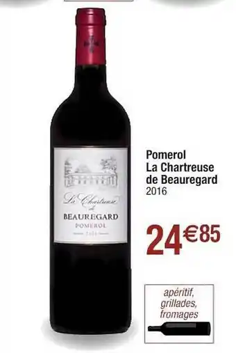 Pomerole La Chartreuse De Beauregard 2016