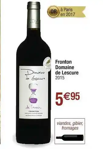 Cora x Carrefour Fronton Domaine De Lescure offre