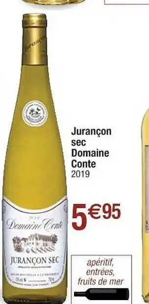 Cora x Carrefour Jurançon Sec Domaine Conte 2019 offre