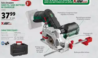Lidl Scie Circulaire Sans Fil, Sans Batterie Ni Chargeur offre