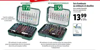 Lidl Set D'Embots Ou Embouts Et Douilles offre
