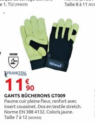 Rural Master Gants bucherons gt009 offre