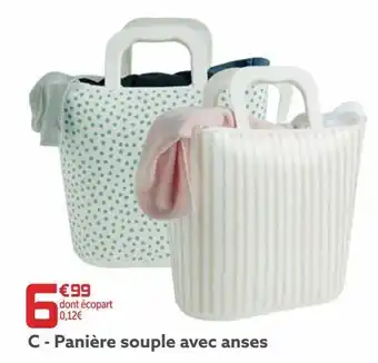 Gifi Paniere souple avec anses offre
