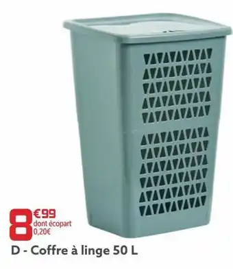 Gifi Coffre a linge 50 l offre