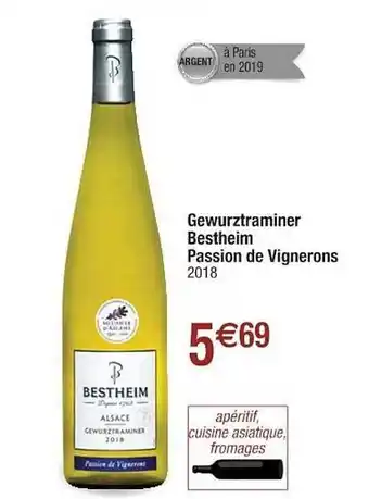 Gewurztraminer Bestheim Passio De Vignerons 2018