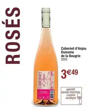 Cora x Carrefour Cabernet D'anjou Domaine De La Bourgie 2020 offre