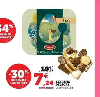 Hyper U Tea Time Delacre offre