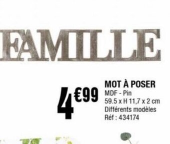 Mot à Poser