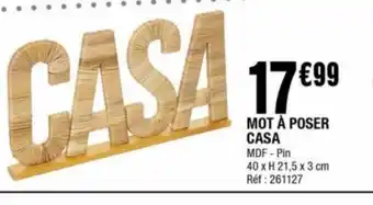 Mot à Poser Casa