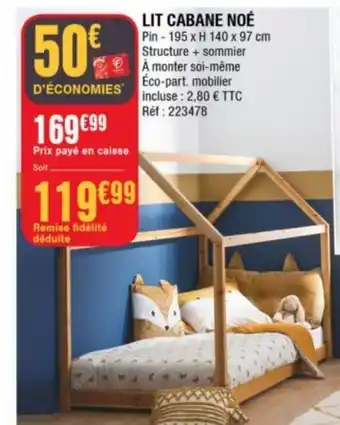Lit Cabane Noé
