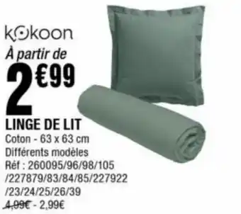 La Foir'Fouille Linge de Lit offre