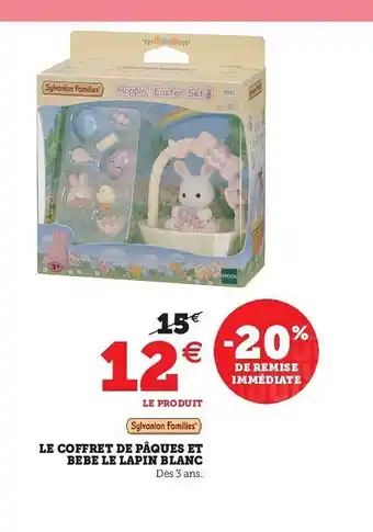 Hyper U Le Coffret De Pâques Et Bébé Le Lapin Blanc offre