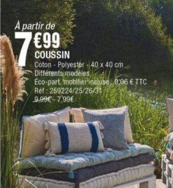 La Foir'Fouille Coussin offre