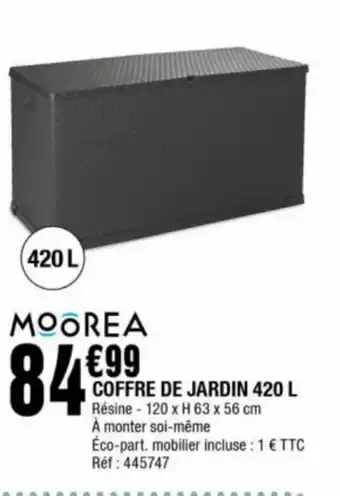 La Foir'Fouille Coffre de Jardin 420 L offre