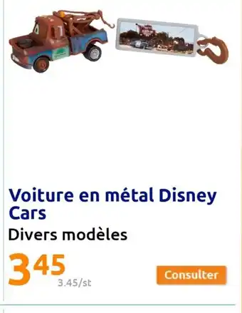 Action Voiture en Métal Disney Cars offre