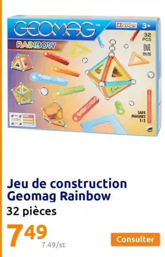 Action Jeu de Construction Geomag Rainbow offre