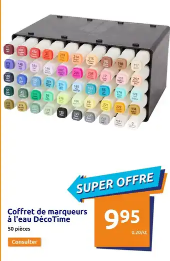 Action Coffret de Marqueurs à l'eau DécoTime offre