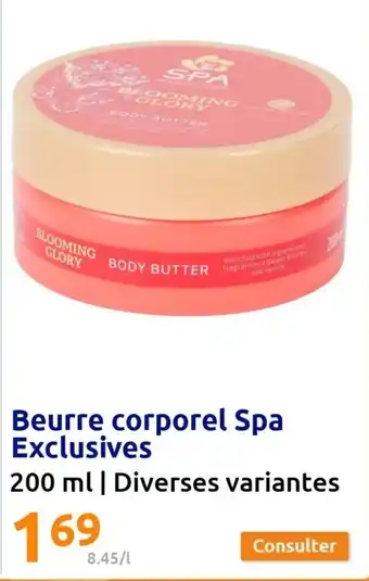 Action Beurre Corporel Spa Exclusives offre