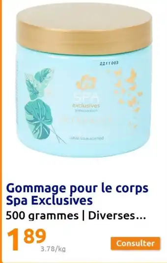 Action Gommage Pour le Corps Spa Exclusives offre