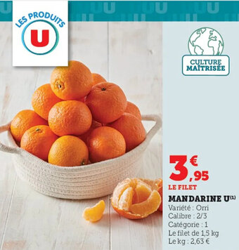 Super U Mandarine U offre