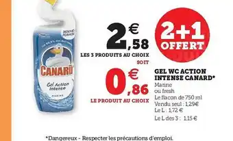 Hyper U Gel Wc Action Intense Canard offre