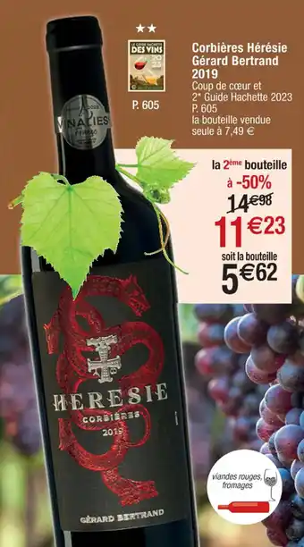 Corbiéres hérésie Gérald Bertrand 2019
